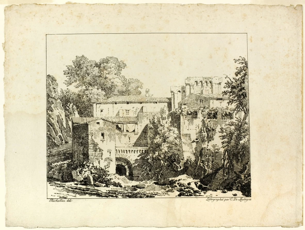 Paesaggio con rovine e viadotto , stampa - Art Institute of Chicago, Harold Joachim Purchase Fund